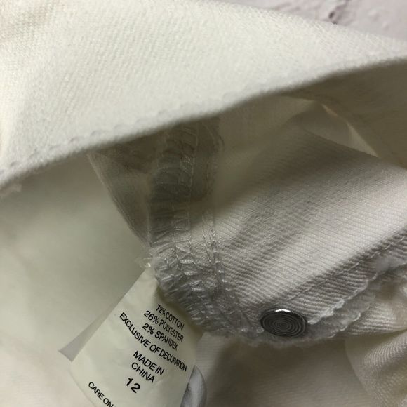 NWT New York & Co. Women Legging Crop Jeans Size 12 White Denim B187 -20 - Picture 10 of 13